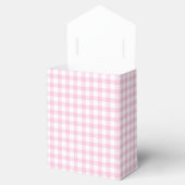 Klassisches Gingham Hellrosa Geschenkschachtel (Geöffnet)