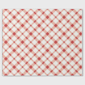 Klassisches Gingham kariert Cooking Geschenkpapier (Flach)
