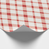 Klassisches Gingham kariert Cooking Geschenkpapier (Ecke)
