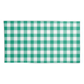 Klassisches Gingham-Karo-Muster Kissenbezug (Rückseite-Rechts)