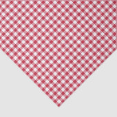 Klassisches Gingham Kirschrot Seidenpapier (Ausschnitt)