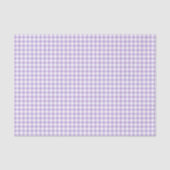 Klassisches Gingham Soft Lavendel Seidenpapier (Vorderseite)