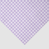 Klassisches Gingham Soft Lavendel Seidenpapier (Ausschnitt)