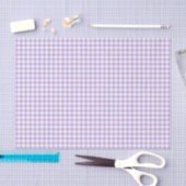 Klassisches Gingham Soft Lavendel Seidenpapier (Handwerk)