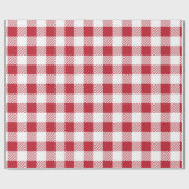 Klassisches Gingham Tablecloth Musterpapier Geschenkpapier (Flach)