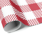 Klassisches Gingham Tablecloth Musterpapier Geschenkpapier (Rolleneckpunkt)