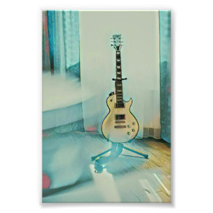klassisches Gitarrengeschenk für Papa Fotodruck