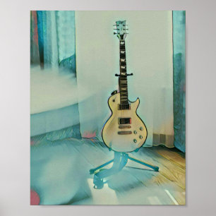 klassisches Gitarrengeschenk für Papa Poster