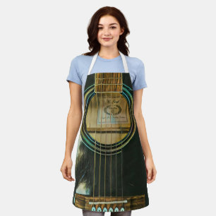 klassisches Gitarrengeschenk für Papa Schürze