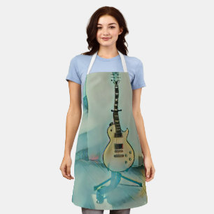 klassisches Gitarrengeschenk für Papa Schürze