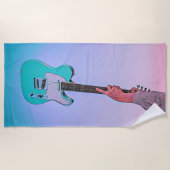 Klassisches Gitarrenwerk Strandtuch (Vorderseite)