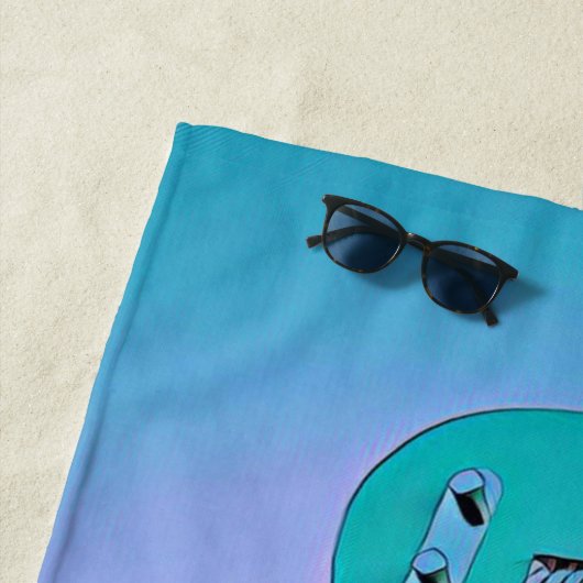 Klassisches Gitarrenwerk Strandtuch (Beispiel)