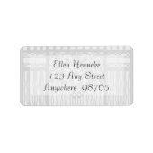 Klassisches Glas Adressaufkleber (Vorne)