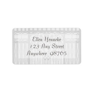 Klassisches Glas Adressaufkleber
