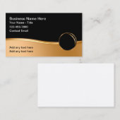 Klassisches Glossy Modernes Business Gold Ton Visitenkarte (Vorne/Hinten)