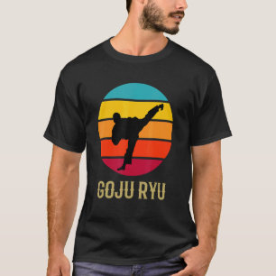 Klassisches Goju Ryu Karate Hand Vintage Sonnenunt T-Shirt