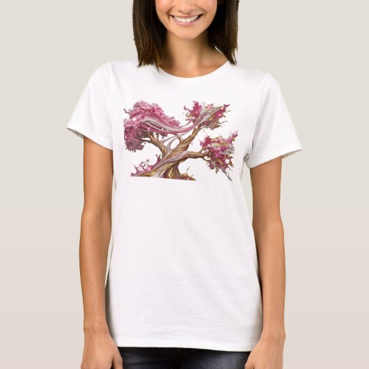Klassisches Gold ABSTRACT ART Design T-Shirt (Vorderseite)