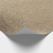 klassisches Gold aus Edelmetall Geschenkpapier (Ecke)