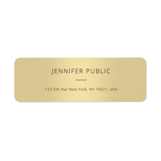 Klassisches Gold Look Template Modernes Elegantes  (Vorne)
