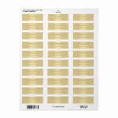 Klassisches Gold Look Template Modernes Elegantes  (Vorne)