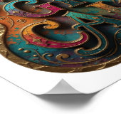 Klassisches Gold MAGISCHES Statement-Design Poster (Ecke)