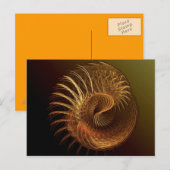 Klassisches Gold Postkarte (Vorne/Hinten)