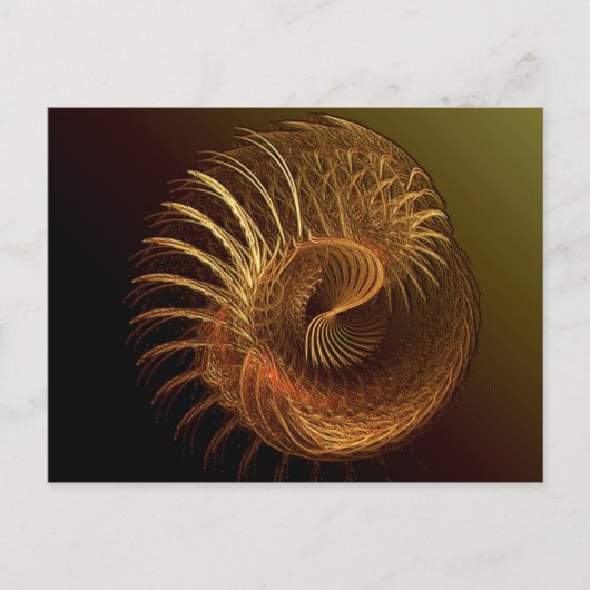 Klassisches Gold Postkarte (Vorderseite)