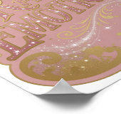 Klassisches Gold RAW EMOTION Grafikdesign Poster (Ecke)