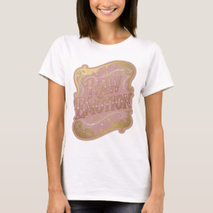 Klassisches Gold RAW EMOTION Grafikdesign T-Shirt