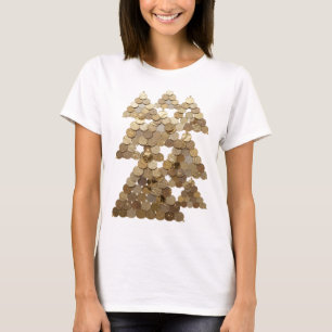 Klassisches Gold TREE Maßdesign T-Shirt