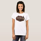 Klassisches Gold VINO Statement T-Shirt (Vorne ganz)
