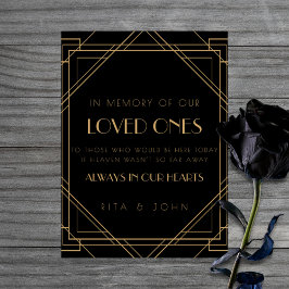 Klassisches Gold, Vintag für das Hochzeitszeichen  Poster