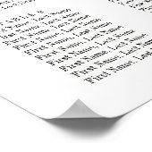 Klassisches Gold Wappen Hochzeitssymbol Poster (Ecke)