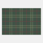 Klassisches Goldgrün Kariert Geschenkpapier Set (Vorderseite 2)