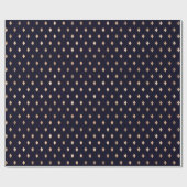 Klassisches Goldmuster der Marine Geschenkpapier (Flach)