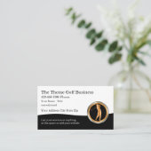 Klassisches Golf Theme Business Cards Design Visitenkarte (Stehend Vorderseite)