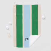 Klassisches Golfhandtuch mit Rennstreifen-Monogram (Insitu)