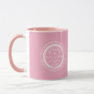 Klassisches Golfspiel Pink Hole in One Tasse
