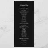 Klassisches gotisches Black Wedding Flat Programm (Rückseite)