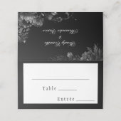 Klassisches Gotisches Schwarzes Menü Auswahl gekla (Außenseite Aufgefaltet)