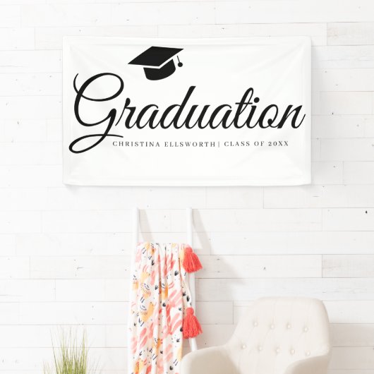 Klassisches Graduierungs-Cap-Party Banner (Insitu)