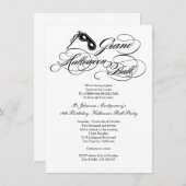 Klassisches Grand Halloween Ball Costume Regency Einladung (Vorne/Hinten)