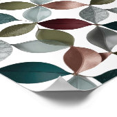 Klassisches Grau LEAFY Slogan Design Poster (Ecke)