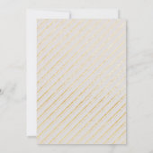 Klassisches Grau- und Goldrahmen-Foto Save the Dat Date (Rückseite)