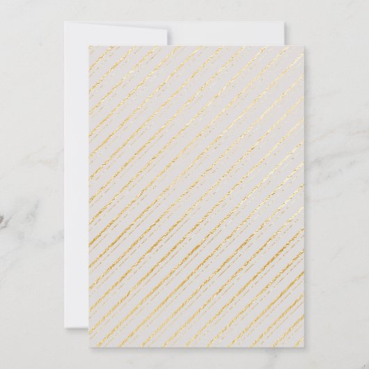 Klassisches Grau- und Goldrahmen-Foto Save the Dat Save The Date (Rückseite)