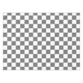 Klassisches graues Schachbrettmuster Tischdecke (Vorderseite (Horizontal))