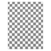 Klassisches graues Schachbrettmuster Tischdecke (Vorderseite)