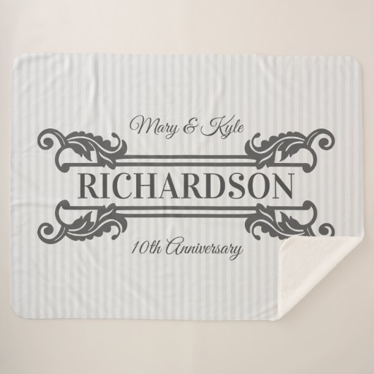 Klassisches graues sherpadecke (Vorderseite (Horizontal))