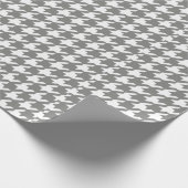 Klassisches graues und weißes geschenkpapier (Ecke)
