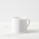 Klassisches Gray Burst Spinning Wheel passt sich d Espressotasse (Vorderseite Rechts)